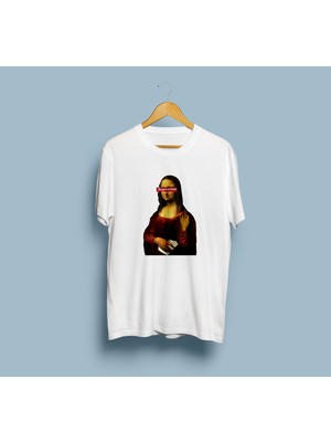 Bahriyeli Collection Oversize Mona Lisa Supreme Tasarım Unisex T-Shirt