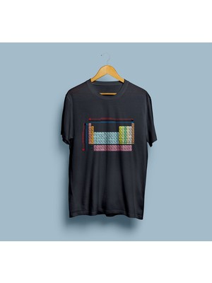 Bahriyeli Collection Oversize Elementler Periyodik Tablo / Kimya Tasarım Unisex T-Shirt
