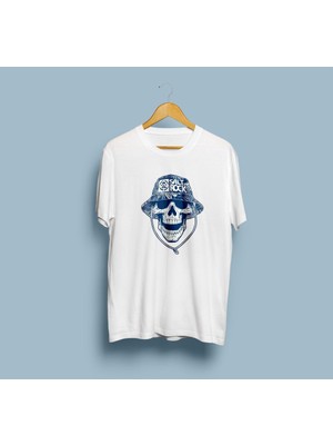 Bahriyeli Collection Oversize Salt Rock Kuru Kafa Tasarım Unisex T-Shirt