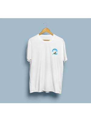Bahriyeli Collection Oversize Yelkenli Cep Logo Baskılı Unisex T-Shirt