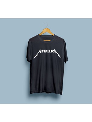 Bahriyeli Collection Oversize Metallica Yazılı / Tasarımlı Unisex T-Shirt