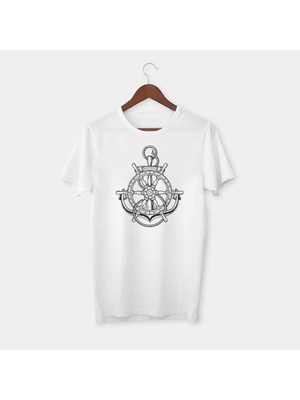 Cakkey Unisex Denizci Çapa Tasarımlı Tişört #1