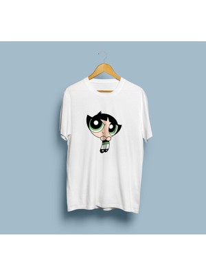 Bahriyeli Collection Oversize Powerpuff Girls Buttercup Desenli Unisex T-Shirt