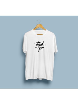 Bahriyeli Collection Oversize Thank You Yazılı Unisex T-Shirt