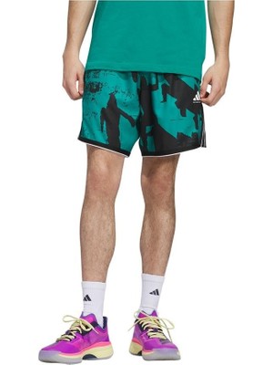 Adidas Erkek  Yeşil  Şort Crazylıte Aop 3 JI7565
