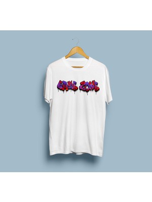 Bahriyeli Collection Oversize Game Zone Yazı Tasarım Unisex T-Shirt
