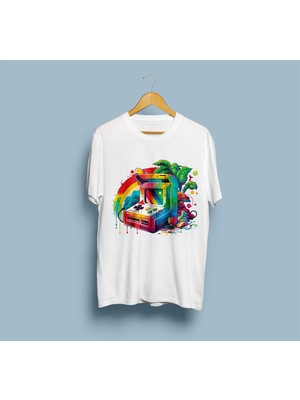 Bahriyeli Collection Oversize Video Oyunu Retro Tasarım Unisex T-Shirt