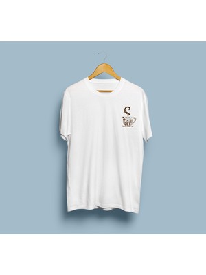 Bahriyeli Collection Oversize Coffee Tasarım Unisex T-Shirt