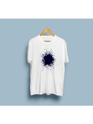 Bahriyeli Collection Oversize Splash Desenli Unisex T-Shirt