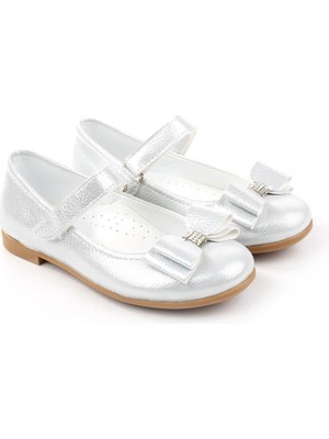 Papuç Sepeti Ortaç 3162 Kız Çocuk Balerin Cırtlı Babet Ayakkabı