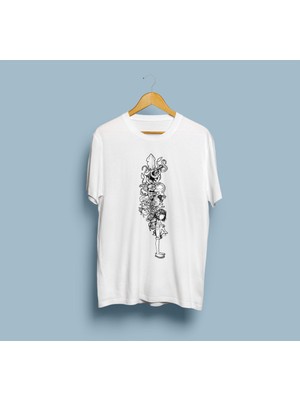 Bahriyeli Collection Oversize Graffiti Art Tasarım Unisex T-Shirt