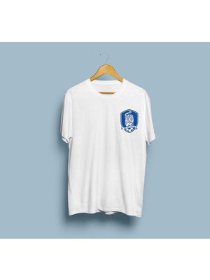 Bahriyeli Collection Oversize Kore Futbol Takımı Logo Tasarım Unisex T-Shirt