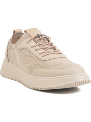 LO02255-F412 M Bej Triko Erkek Günlük Ayakkabı