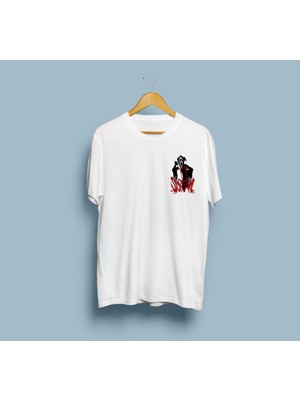 Bahriyeli Collection Oversize Scream Yazılı Ghostface Tasarım Unisex T-Shirt