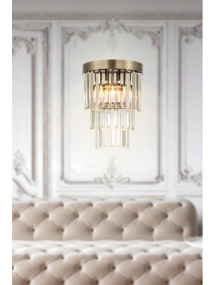 Desina Kristal Taşlı Lüks Aplik - (Eskitme Kaplama)