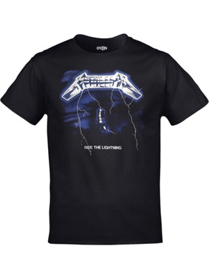 Cakkey Metallica - Ride The Lightning  Baskılı Tshirt