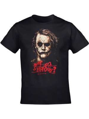 Cakkey Joker Why So Serious  Baskılı Siyah Tshirt
