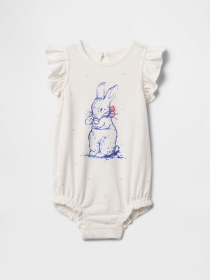 Bebek Beyaz %100 Organik Pamuk Peter Rabbit™ Tulum