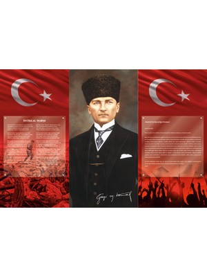 Atatür Kköşesi Bez Afiş 150X225 cm