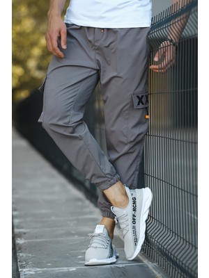 Destry Slim Fit Kort Paraşüt Kargo Cepli Erkek Eşofman Alt
