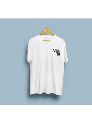 Bahriyeli Collection Oversize Heads Dog / Kurt Tasarım Cep Logo Unisex T-Shirt