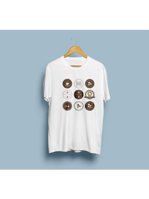 Bahriyeli Collection Oversize Kahve Çekirdekleri / Coffee Roasters Tasarım Unisex T-Shirt