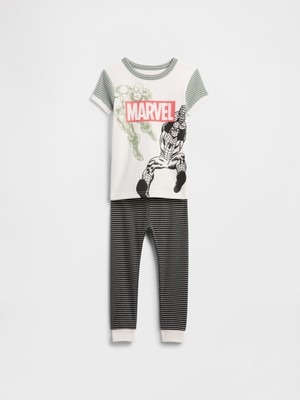 Bebek Kırık Beyaz Spiderman Desenli Set