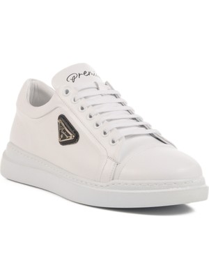 Ayakmod Beyaz  Deri Erkek Sneaker Premium 2040 M