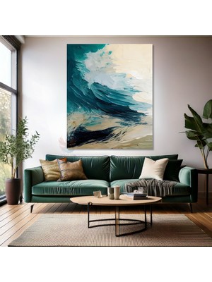 Soyut Şık ve Sade Fırça Darbeleri Kanvas Tablo Modern Tablo Salon Ev Dekorasyon Kanvas Duvar Tablosu