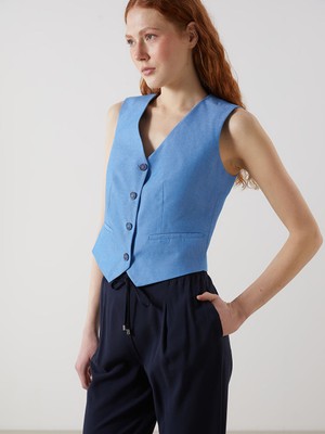 Lc Waikiki Yeni Sezon V Yaka Kadin Klasik Yelek - S5JV97Z8