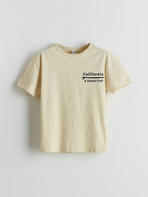 Lc Waikiki Yeni Sezon Bisiklet Yaka California Baskili Erkek Cocuk Tisort - S59221Z4