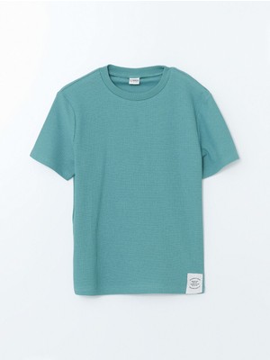 Lc Waikiki Yeni Sezon Bisiklet Yaka Dokulu Erkek Cocuk Tisort - S55778Z4