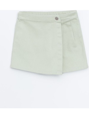 Lc Waikiki Yeni Sezon Beli Lastikli Basic Kiz Cocuk Sort Etek - S54362Z1