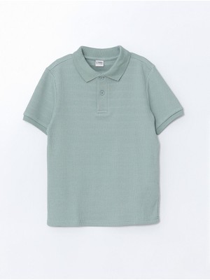 Lc Waikiki Yeni Sezon Polo Yaka Dokulu Erkek Cocuk Tisort - S55738Z4