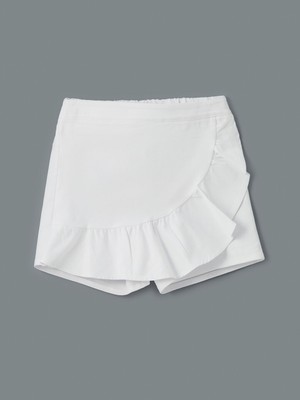 Lc Waikiki Yeni Sezon Beli Lastikli Firfirli Kiz Cocuk Sort Etek - S5IK22Z4