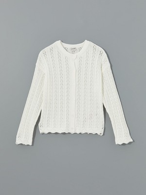 Lc Waikiki Yeni Sezon Bisiklet Yaka Ajurlu Kiz Cocuk Triko Hirka - S51573Z4