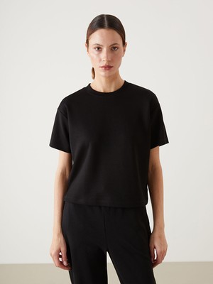 Lc Waikiki Yeni Sezon Bisiklet Yaka Kadin Tisort - S54599Z8