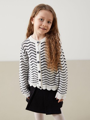 Lc Waikiki Yeni Sezon Bisiklet Yaka Kiz Cocuk Triko Hirka - S56024Z1