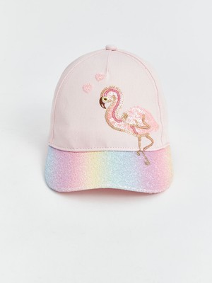 Lc Waikiki Yeni Sezon Flamingo Desenli Kiz Cocuk Kep Sapka - S4HU54Z4