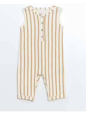 Lc Waikiki Yeni Sezon Cizgili Erkek Bebek Penye Tulum - S5DA30Z1