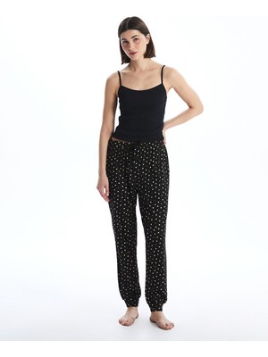Lc Waikiki Yeni Sezon Beli Lastikli Puantiyeli Kadin Jogger Pijama Alt - S57086Z8