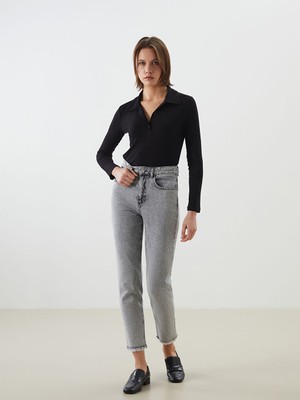 Lc Waikiki Yeni Sezon Mom Fit Kadin Jean Pantolon - S5DM89Z8