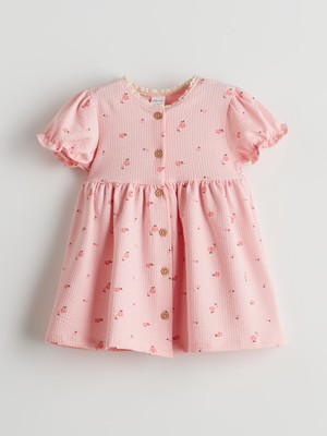 Lc Waikiki Yeni Sezon Cicekli Kiz Bebek Gomlek Elbise - S5BY29Z1