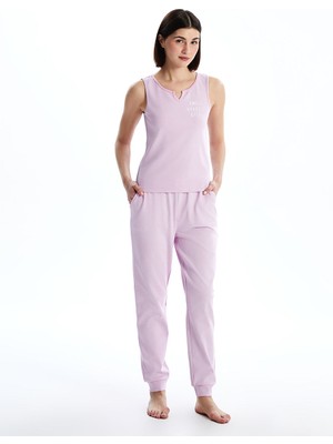 Lc Waikiki Yeni Sezon Kacik Yaka Baskili Kadin Pijama Takimi - S5DA94Z8