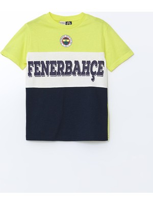 Lc Waikiki Yeni Sezon Bisiklet Yaka Fenerbahce Baskili Erkek Cocuk Tisort - S5DR23Z4