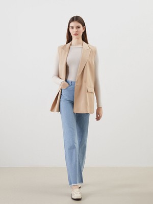 Lc Waikiki Yeni Sezon Straight Fit Tasli Kadin Jean Pantolon - S5GS52Z8