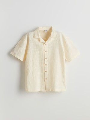 Lc Waikiki Yeni Sezon Kisa Kollu Dokulu Erkek Cocuk Gomlek - S5BN03Z4