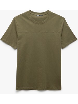 Koton Kısa Kollu Pamuklu Bisiklet Yaka Basic Slim Fit Tişört