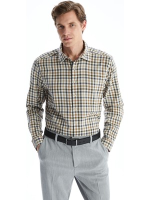 Lc Waikiki Yeni Sezon Slim Fit Uzun Kollu Ekose Erkek Gomlek - S5LL10Z8