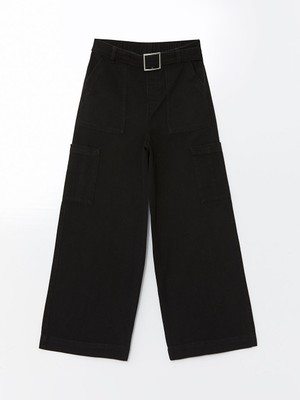 Lc Waikiki Yeni Sezon Beli Lastikli Kiz Cocuk Kargo Pantolon - S50514Z4